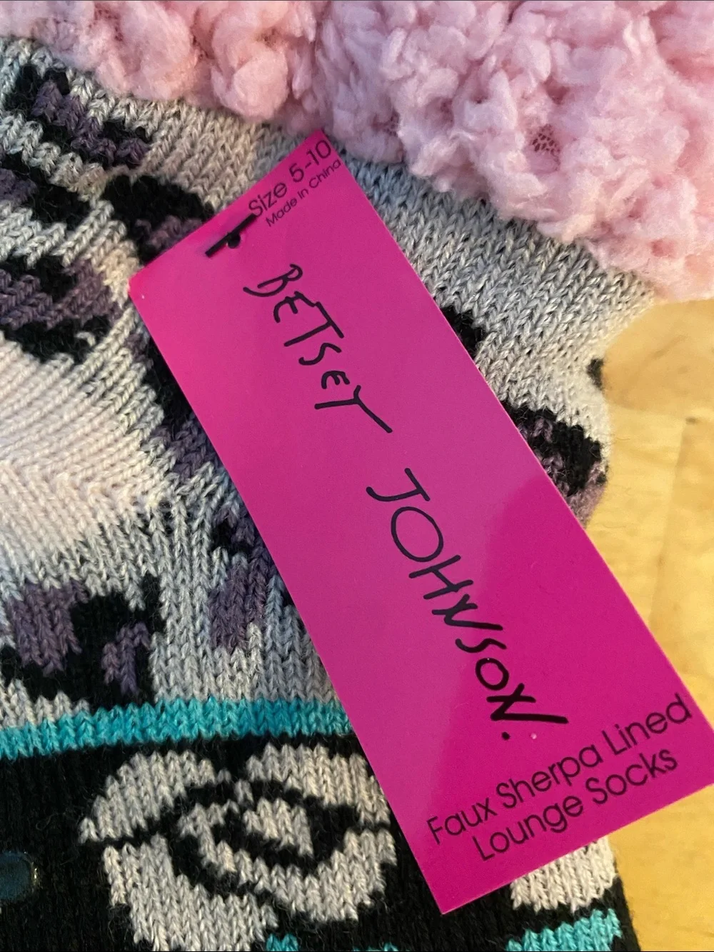 Betsey Johnson plush pink